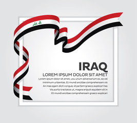 Obraz premium Iraq flag background