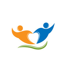 Friendship supporting people vector