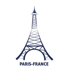 Fototapeta na wymiar Eiffel Tower, line art, vector