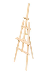 Easel for drawing isolated on white background