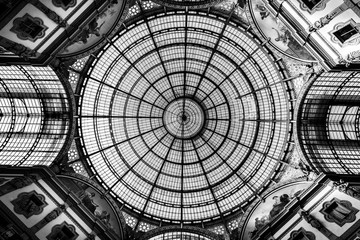Milan glass circular dome