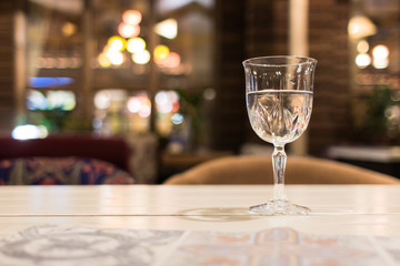 Water in a glass