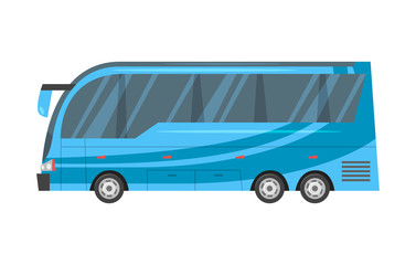 city transport - blue bus.