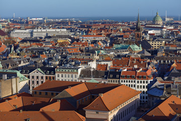 Fototapeta na wymiar Cityscape of Copenhagen, Denmark