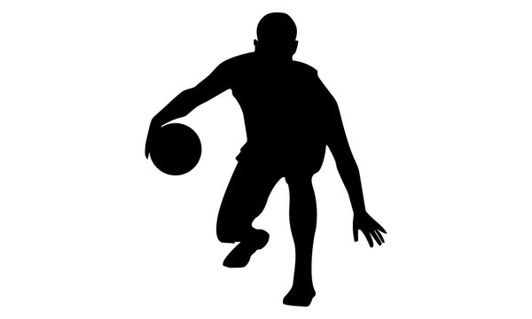 the basketball player is playing his ball