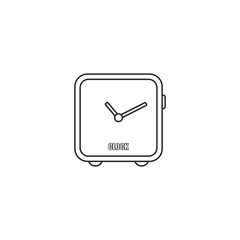 Icon line modern alarm clock