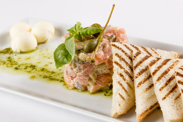 meat dish with garnish