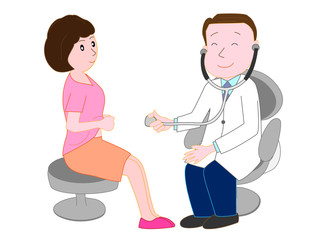 医者から治療を受けている患者