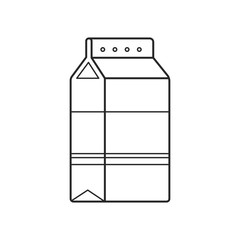 Icon line milk paper packing