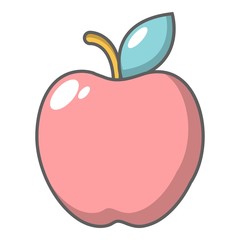 Apple icon, cartoon style