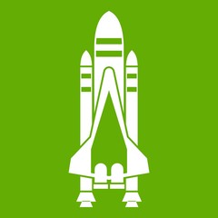 Space shuttle icon green