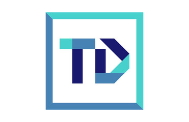 TD Square Ribbon Letter Logo