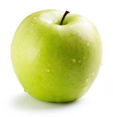 wet green apple