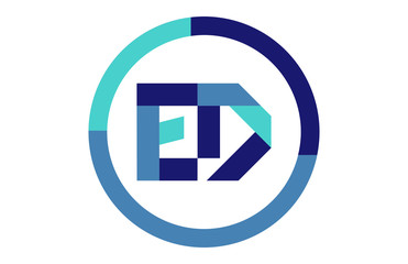 ED Global Circle Ribbon Letter Logo
