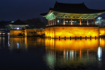 donggung palace and wolji pond in gyeongju