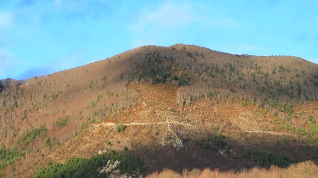 Pyrenean mountain in Aude, Occitanie in south of France