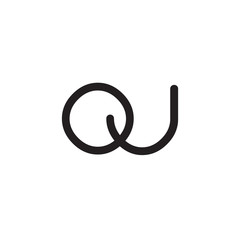 initial letter rounded logo modern