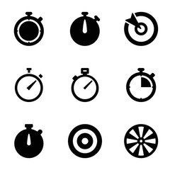 Accurate icons. set of 9 editable filled accurate icons