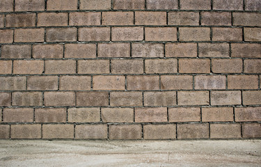 brick wall and floor are being built texture. Abstract background