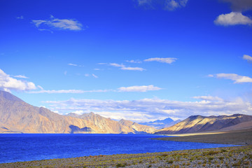 Beautiful scenery Pangong Lake, Leh Ladakh, India