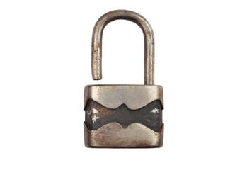 Vintage rusty padlock