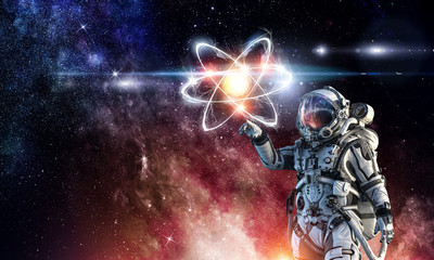 Obraz na płótnie Canvas Astronomy as a science. Mixed media