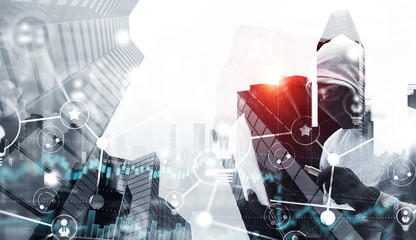 Hacker man steal information