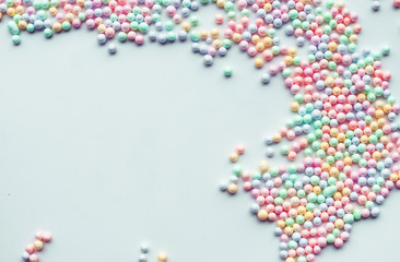 Colorful Polystyrene foam.creativity concepts ideas