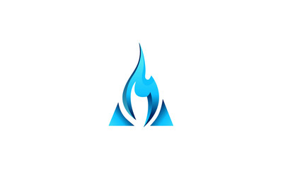 blue arrow logo vector
