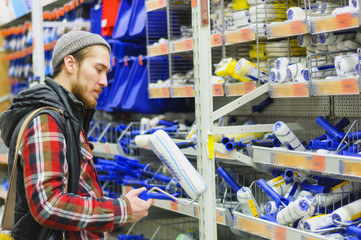 Man in a hardware store