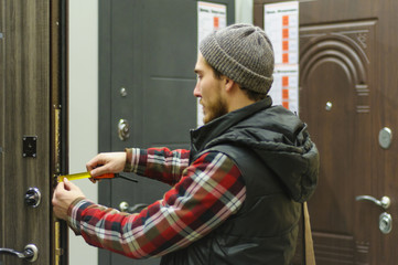 Man in a hardware store