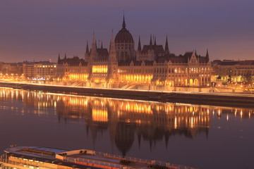 Obraz na płótnie Canvas Parliment Building of Hungary in Budapest