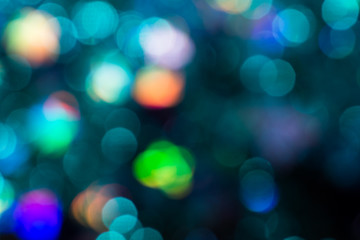 Colorful glitter abstract background with bokeh