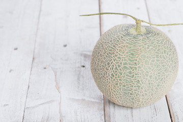 Melon on the wooden table