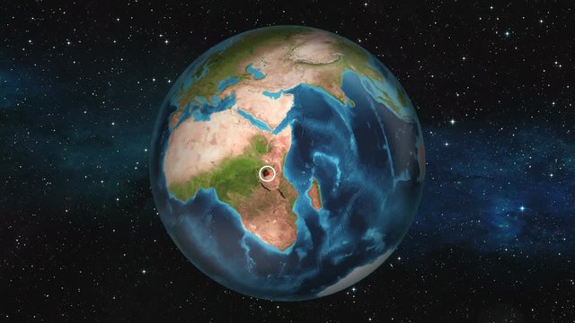Earth Zoom In - Kigali, Rwanda