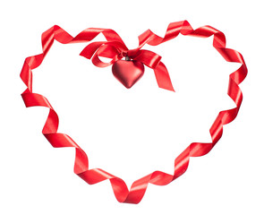 red ribbon heart