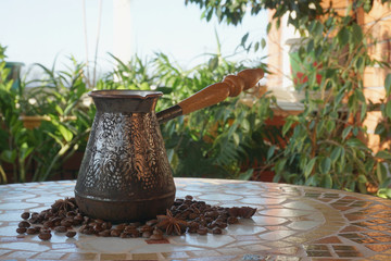 Turka for coffee on the table