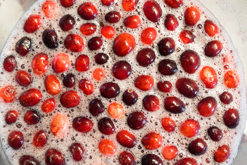 cranberry fruit punch drink made for the holidays