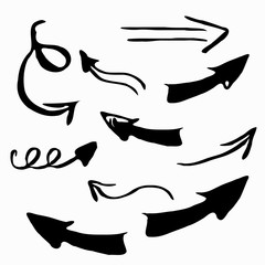 Set of Arrow. Vector illustration