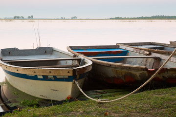 Obraz premium Evening views of La Plata Gulf