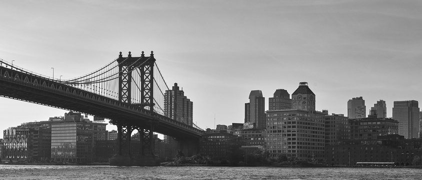 Brooklyn Bridge in BW © dennisjacobsen