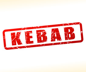 kebab red stamp design