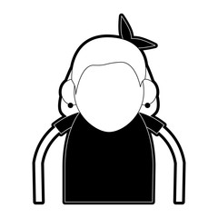 Cute grandmother cartoon icon vector illustration graphic design