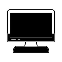 PC screen on icon vector illustration graphic design