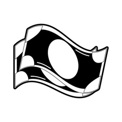 Money bills isolated icon vector illustration graphic design