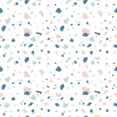 Vector modern terrazzo style seamless pattern background.
