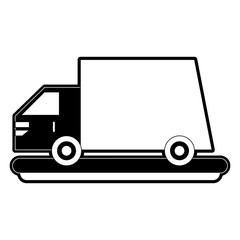 Delivery truck symbol icon vector illustration graphic design