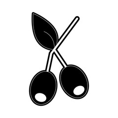 Naklejka premium Coffee beans plant icon vector illustration graphic design