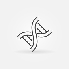 Vector DNA line icon or design element