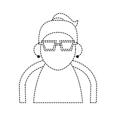 Cute grandmother cartoon icon vector illustration graphic design